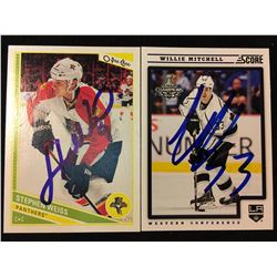 STEPHEN WEISS & WILLIE MITCHELL SIGNED HOCKEY CARD LOT