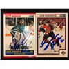 Image 1 : ALEX STALOCK & SEAN BERGENHEIM SIGNED HOCKEY CARD LOT