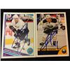 Image 1 : ANDREW COGLIANO & ANDREJ SEKERA SIGNED HOCKEY CARD LOT