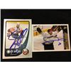 Image 1 : DOUG WEIGHT & ANDREW COGLIANO SIGNED HOCKEY CARD LOT