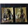 Image 1 : WAX FIGURE WALL DISPLAY LOT 2 ITEMS
