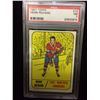 Image 1 : 1967 HENRI RICHARD TOPPS HOCKEY TRADING CARD #72 GRADED NM 7