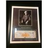 Image 1 : FRAMED THOMAS EDISON 5" X 7" PHOTO W/ FACSIMILE BANK CHEQUE