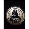 Image 1 : UNCIRCULATED ONE DOLLAR SILVER PLATED STAR WARS DARTH VADER COIN