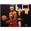 Image 2 : AUTOGRAPHED LEBRON JAMES FRAMED 12" X 15" PHOTO W/ JSA COA