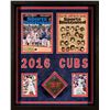 Image 1 : CHICAGO CUBS 17" X 21" X 2" CUSTOM FRAMED GAME-USED TURF SHADOWBOX DISPLAY (CUBS COA)