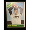 Image 1 : 1966 BOB BOLIN TOPPS BASEBALL CARD