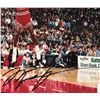 Image 2 : MICHAEL JORDAN SIGNED & FRAMED 12" X 15" PHOTO W/ GLOBAL AUTHENTICS COA