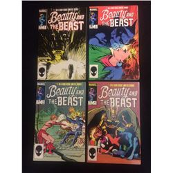 BEAUTY & THE BEAST LIMITED SERIES MARVEL COMIC BOOK LOT #1-4