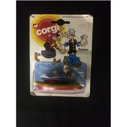 IN BOX CORGI POPEYE TOY W/ BOAT