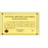 Image 2 : NATURAL BRITISH COLUMBIA GOLD NUGGET 1.30 GRAMS