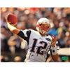 Image 2 : TOM BRADY SIGNED 12" X 15" FRAMED PHOTO (ULTIMATE SPORTS AUCTIONS COA)
