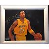 Image 1 : KOBE BRYANT SIGNED 12" X 15" FRAMED PHOTO (ULTIMATE SPORTS AUCTIONS COA)