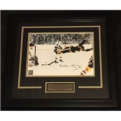 BOBBY ORR SIGNED PHOTO "THE GOAL MAY 10TH 1970"