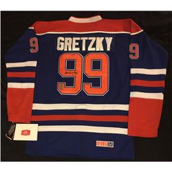 WAYNE GRETZKY SIGNED OILERS JERSEY (WG COA)