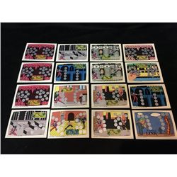 1989 NINTENDO DOUBLE DRAGON TOPPS SCRATCH OFFS LOT 16 CARDS
