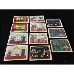 1989 NINTENDO SUPER MARIO BROS SCRATCH OFFS LOT 11 CARDS