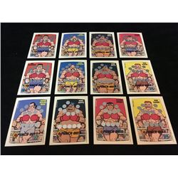1989 NINTENDO PUNCH OUT SCRATCH OFF LOT 12 CARDS