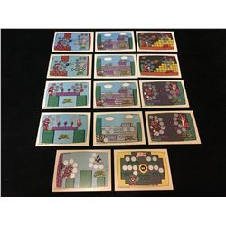 1989 NINTENDO SUPER MARIO 2 SCRATCH OFFS LOT 14 CARDS