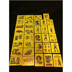 1989 NINTENDO SUPER MARIO BROS COMPLETE SET LOT 33 CARDS