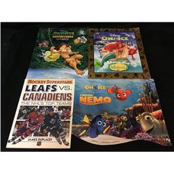 DISNEY/HOCKEY BOOKS LOT 4 BOOKS