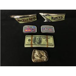 BUCKLE BELTS LOT 6 ITEMS