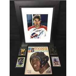 SPORTS MAGAZINE/CARDS/PHOTO LOT