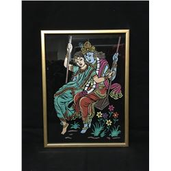 INDIAN ART IN A FRAME LOT
