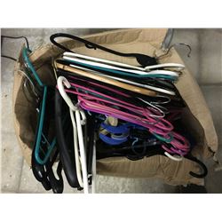 LARGE BOX OF COAT HANGERS