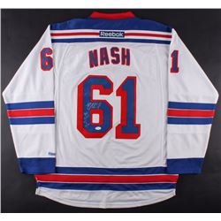 RICK NASH SIGNED RANGERS JERSEY INSCRIBED "400 GAMES NOV 8 2016"  (JSA COA)
