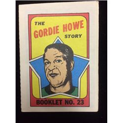O-PEE-CHEE HOCKEY MINI COMIC BOOKLET THE GORDIE HOWE STORY (VERY RARE)