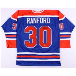 SIGNED BILL RANFORD OILERS JERSEY (BECKETT COA)