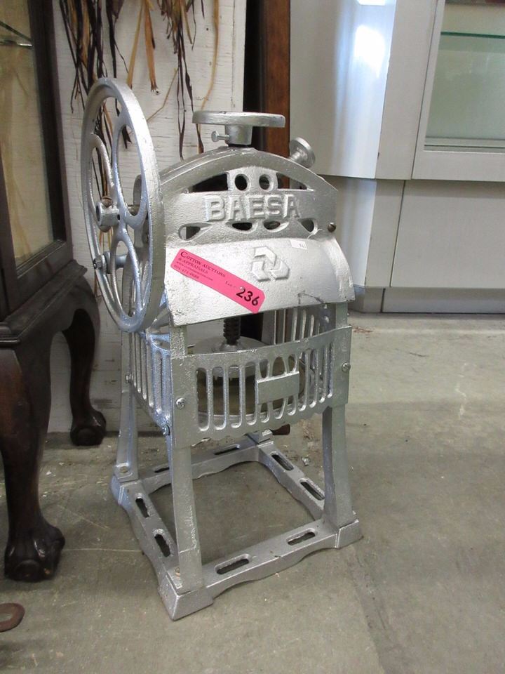 vintage ice shaver machine