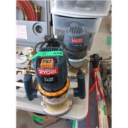 2 Ryobi 1 1/2 HP Routers