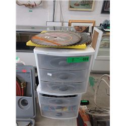 Plastic Storage Bin of Electrical Supplies & More