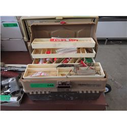 Old Pal Woodstream Fishing Tackle Box & Contents