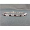 Image 1 : Garnet & Diamond Tennis Bracelet