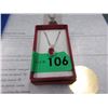 Image 2 : Rich, Deep Red Ruby & Diamond Necklace