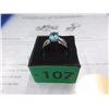 Image 2 : 2.5 CT Oval Blue Topaz & Diamond Ring