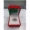 Image 2 : Garnet & Diamond Cluster Set Ring