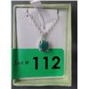 Image 1 : 1.9 CT Emerald & Diamond Necklace