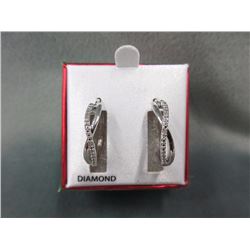New Diamond Hoop Earrings