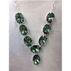 Huge! 400 CT Mystic Topaz Cocktail Necklace
