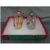 Image 1 : 2 Hand Painted Chinese Snuff Bottles With Stoppers