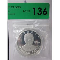 1 Oz. .999 Silver Clad Donald Trump Round