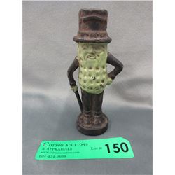 5" Solid Cast Iron Planters Mr. Peanut  Figurine