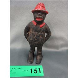5" Cast Iron Black Americana "Give Me a Penny" Bank