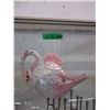 Image 1 : Iridescent Teapot & Etched Glass Vase