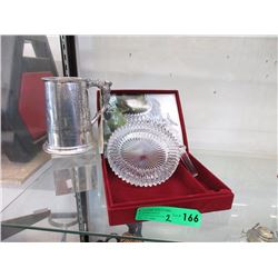 Mikasa Crystal Wine Accessories & Pewter Mug
