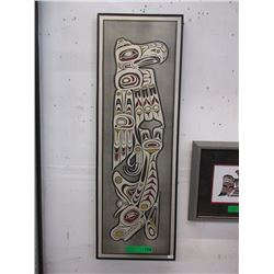 Vintage Aluminum Haida Thunderbird Etching